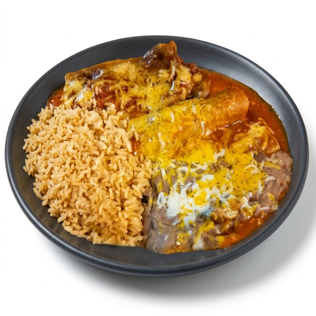 L#6 Enchilada & Chile Relleno.